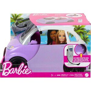 Barbie Doll Accessories Toy Car Electric Vehicle with Charging Station Purple